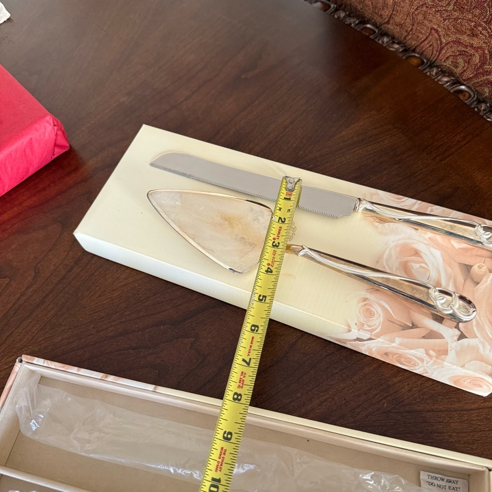 Vintage Lenox Forevermore 2-Piece Set Wedding Cake Dessert Serving Utensils - Picture 10 of 11